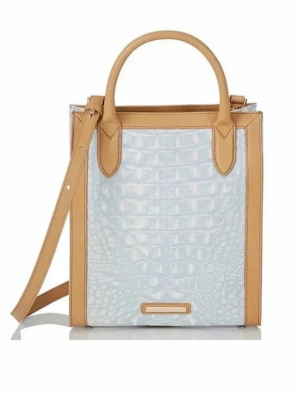💙▪️Brahmin ▪️✨️RARE ✨️Moira Light Denim Quinze Top Handle Crossbody Tote